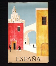 ESPANA poster manifesto affiche Villemot Tourism Spanish Spain Tradition D8