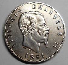 5 Lire 1864 N  (BB)