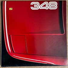 FERRARI 348 -Brochure originale pubblicitaria illustrata-grandi dimensioni-1990