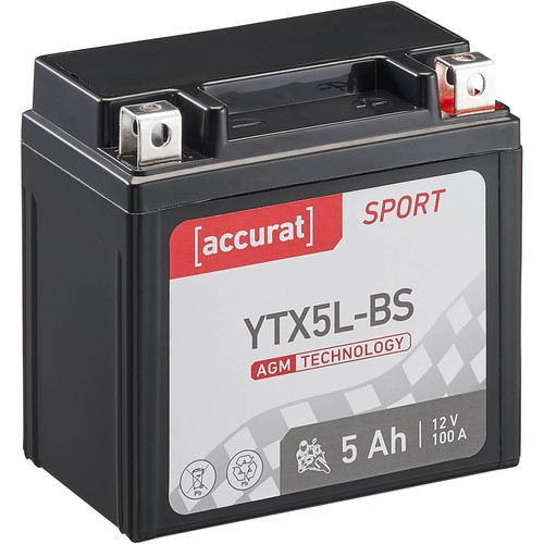 Batteria moto ytx5l agm 12v - ytx5l-bs,