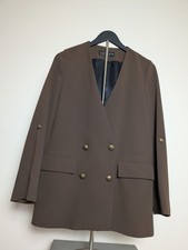 Zara, blazer doppiopetto oliva