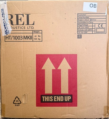 Rel 1003 mkii subwoofer - ht/1003,