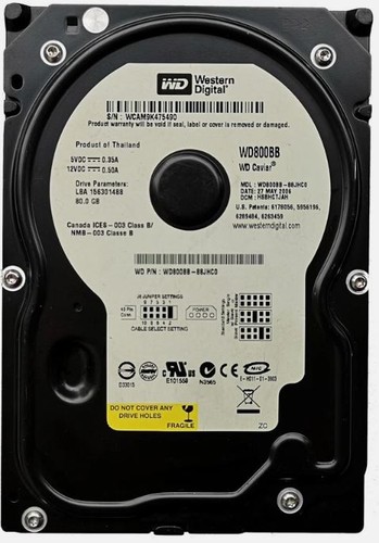 Western digital wd800bb gb - digital, 80