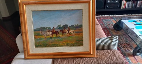 Quadro olio tela paesaggio - tela,