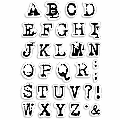 Timbri acrilici lettere - acrilici,