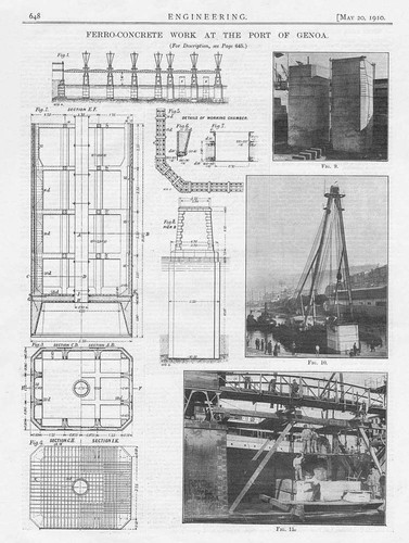 1910 antica stampa - antica, ingegneria