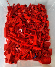 LEGO LOTTO 650 GR SFUSI PEZZI MISTI VARI LOTTI SOLO ROSSO