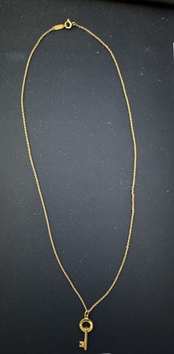 Collana con chiave oro - con,