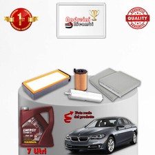 KIT TAGLIANDO 4 FILTRI E OLIO BMW SERIE 5 F10 530d 210KW 286CV DAL 2010 ->
