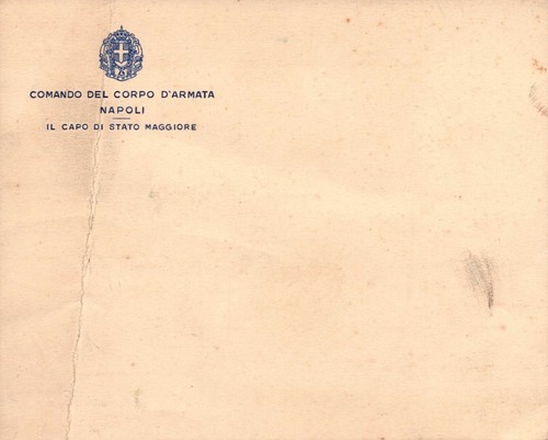 Cartolina comando del corpo - comando,