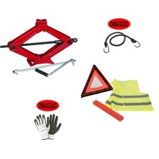 PER FORD ECOSPORT CRIC A PANTOGRAFO+TRIANGOLO+GILET FLUO