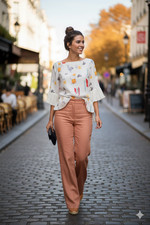 Camicetta donna Manila Grace stampa ampia