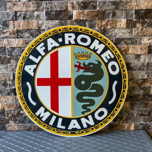 Insegna alfa romeo - romeo, rara