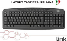 TASTIERA PC SLIM NERA CON