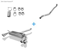 FOX Acciaio Inox Impianto Racing Mercedes Classe A W176 (Brabus Paraurti) Ogni