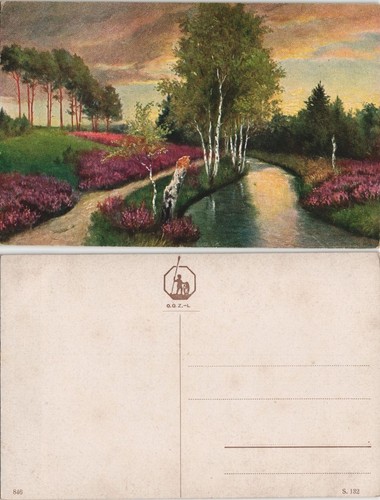 Cartolina artista quadro - cartolina,