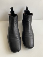 Stivali Chelsea uomo PRADA vintage pelle nera Made in Italy 43