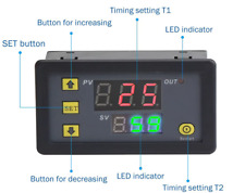 MODULO TEMPORIZZATORE PROGRAMMABILE TIMER 220V INTERRUTTORE RELE RELAY  AC AC