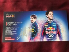 SEBASTIAN VETTEL-Autografo originale-TORO ROSSO-Campione del Mondo-FORMULA 1-AK 