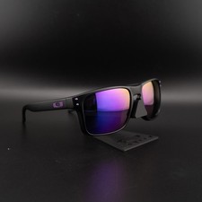 NUOVI occhiali da sole Oakley Holbrook M polarizzati Prizm uomo neri nero/viola/5