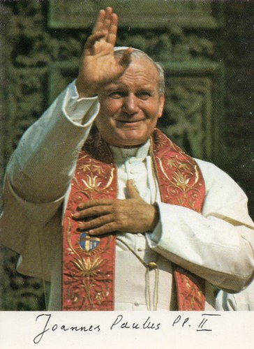 Cartolina papa giovanni paolo - papa,