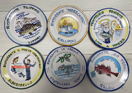 Lotto piatti ceramica solimene - ceramica,