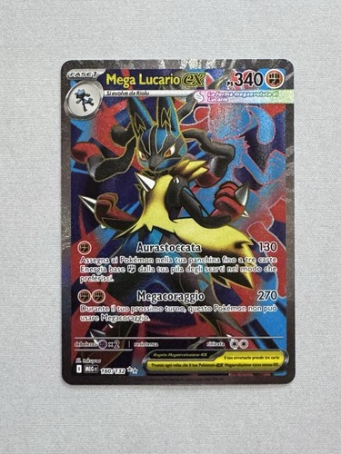 Pokemon card mega lucario - lucario, ex