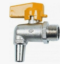 RUBINETTO CROMATO PER FUSTI OLIO / VINO 1/2" CON LEVA E BECCUCCIO MADE IN ITALY