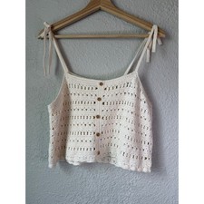 American Eagle Crochet Crop