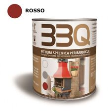 PITTURA SPECIFICA X BARBECUE IN MURATURA COLORE ROSSO BOLOGNA LT 1 PER ESTERNO