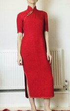 Abito rosso giapponese seta