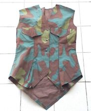 Gilet mimetico vintage cucito in tessuto telo tenda M29 E.I. tg. S/XS