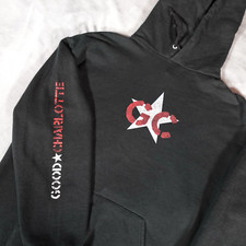 Felpa nera con cappuccio Good