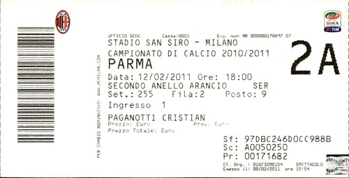 Biglietto stadio san siro - biglietto,