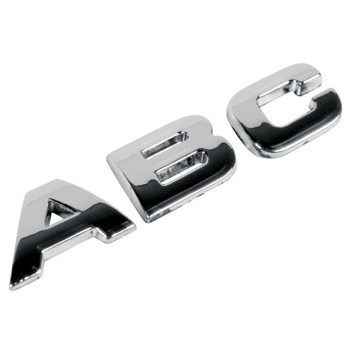 Lampa lettera adesiva cromo - lampa,
