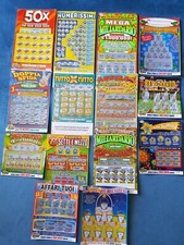 Bellissimo Lotto di  Gratta e Vinci diversi, già grattati e non vincenti.