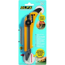 Cutter OLFA OL in ABS lama 18mm moquette tessuti con puntale piega made in Japan