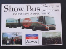 BELLA CARTOLINA SHOW BUS " L'AMWAY SU 4 RUOTE "  VIAGGIATA 1993
