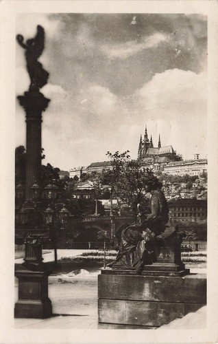 Cartolina praga hradschin - praga,