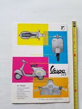Piaggio Vespa 125 1962 depliant originale brochure