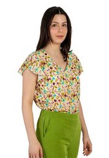 Pantalone donna lino viscosa