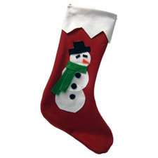 CALZA BEFANA PUPAZZO DI NEVE