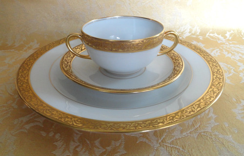 3pcs antique limoges jean - 3pcs,