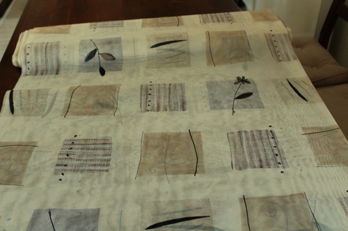 Tessuto beige fantasia - ,