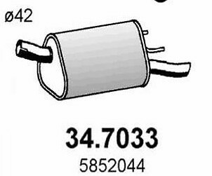 347033 silenziatore posteriore - 347033,