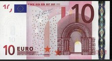 FRANCIA BANCONOTA 10 EURO "U"