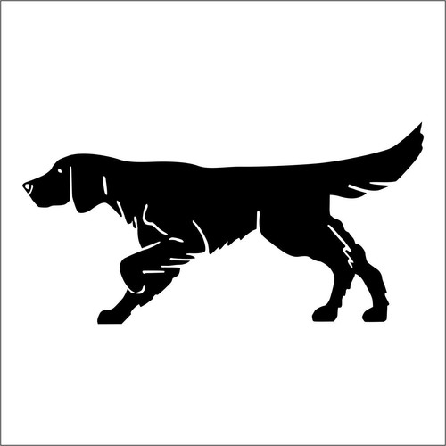 Adesivo prespaziato setter - adesivo,