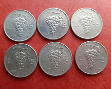 LOTTO 5 Lire 1950 Uva KM# 89