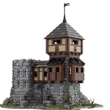 Fortezza medievale castello medievale fortezza avamposto modello 7126 pezzi MOC costruzione