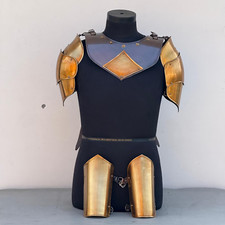 Medieval Black Pauldrons &